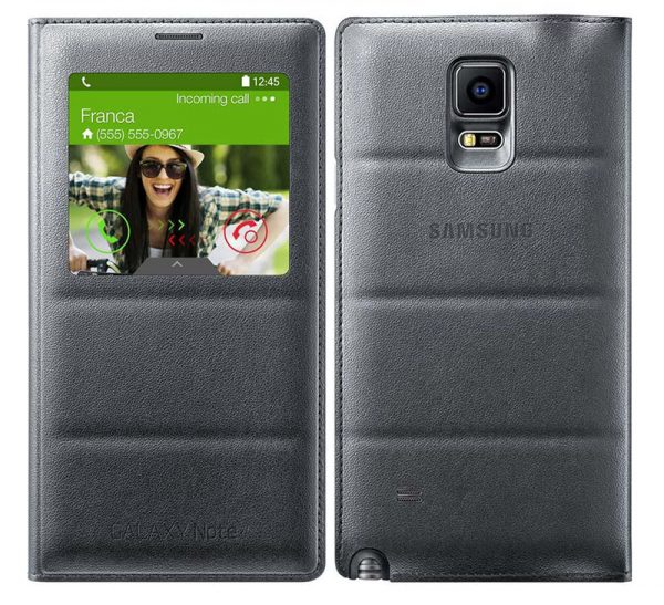 Bao da S View cover sạc không dây cho Galaxy Note 4