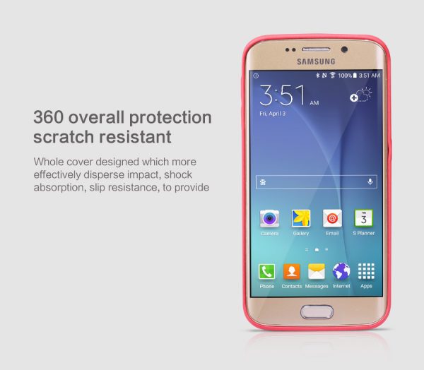 Ốp lưng Galaxy S6 Edge hiệu Nillkin Leather case